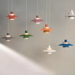 LumiColor - Kleurrijke Moderne IJzeren LED Hanglamp