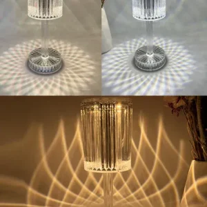 Dimbare Kristallen Tafellamp met Moderne Verlichting - Seraphine