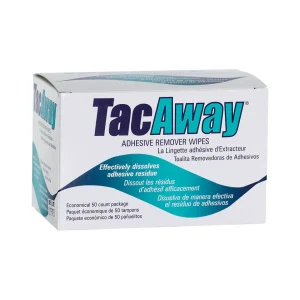 TacAway Remover Wipes (50 stuks) – Voor Zachte Verwijdering van Lijmresten