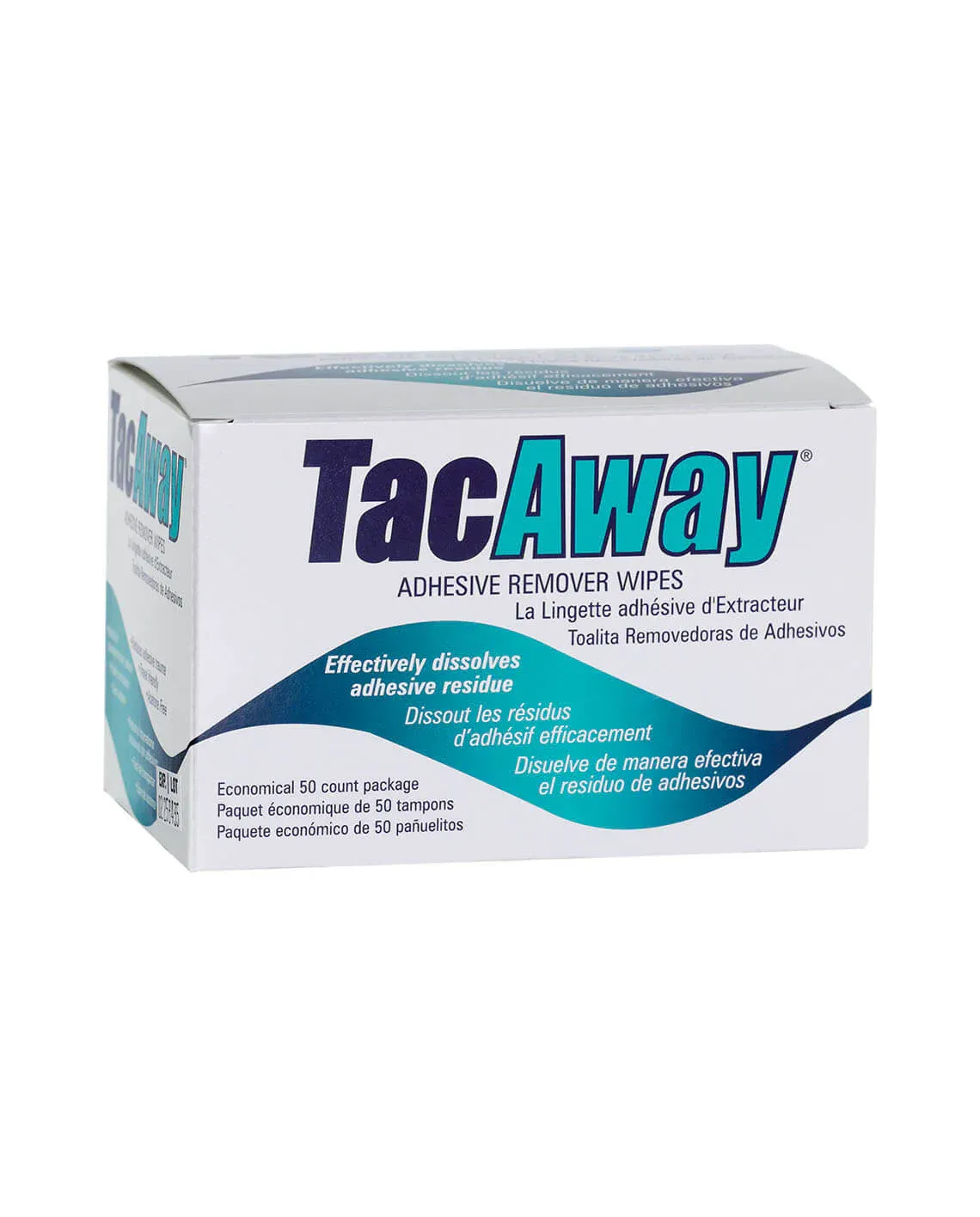 TacAway Remover Wipes (50 stuks) – Voor Zachte Verwijdering van Lijmresten